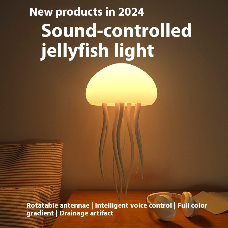 Jellyfish Night Light Portable Jellyfish Lamp For Bedside Desk.