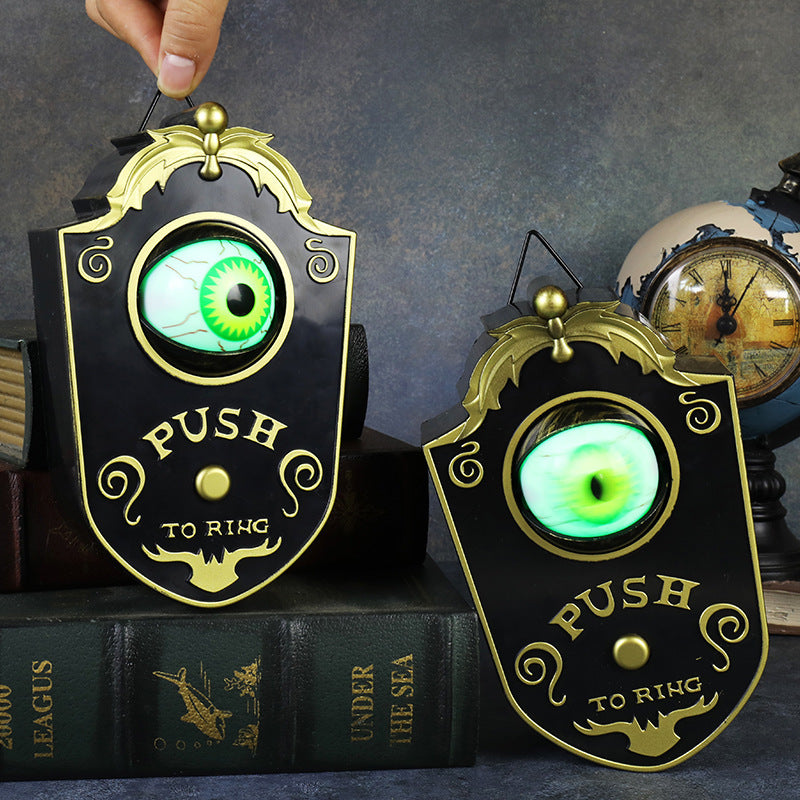 Halloween One-Eye Doorbell Decoration.